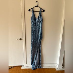 Floor length sequin formal gown